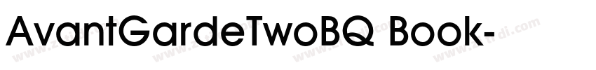 AvantGardeTwoBQ Book字体转换